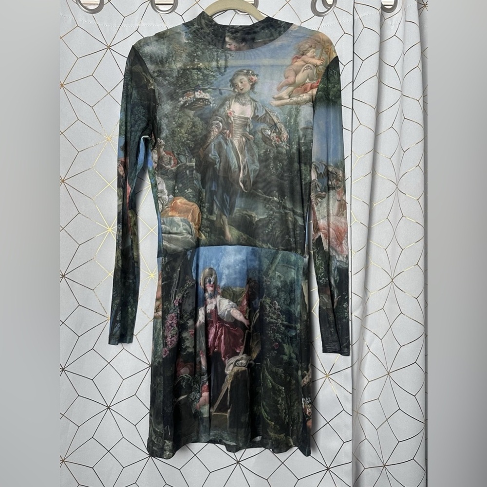 RARE Current Mood Da Vinci's Demons Mesh Mini Skater Dress Size L